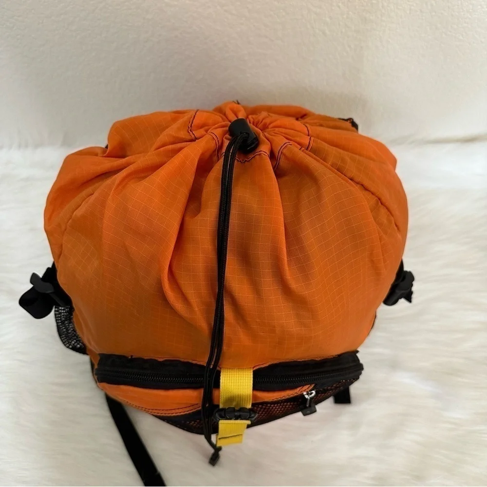 Kiva Orange Black Packable Travel Hiking Camping Backpack